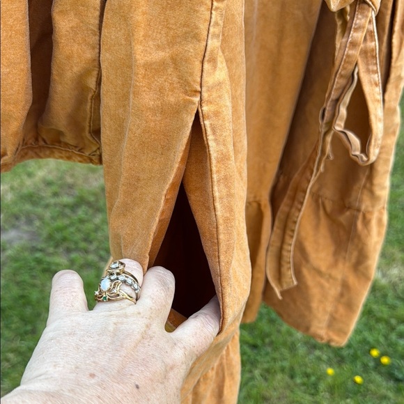 Ava & Viv Orange Tiered Ruffled Sundress with Bishop Sleeves 1X - Picture 6 of 6